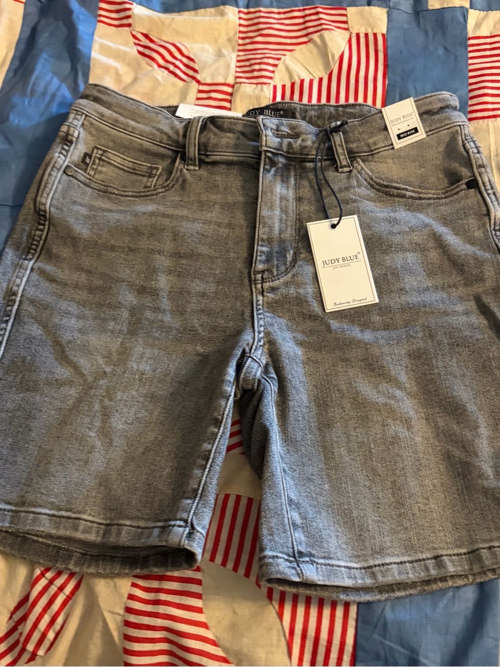 Judy Blue Light Gray Denim Jean Shorts